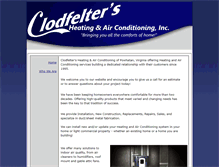 Tablet Screenshot of clodfeltersheatingandair.com